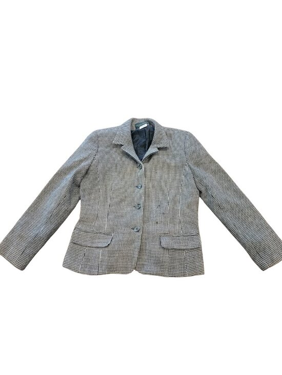Harve Benard Jackets & Blazers - Harve Benard Wool Houndstooth 4 Button Women's Blazer Jacket